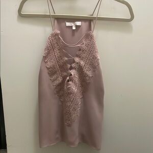 Elegant Lace Trim Cami Top